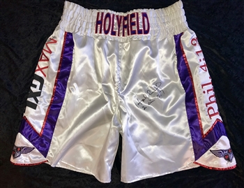 Evander Holyfield Fight Worn Trunks