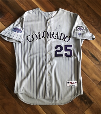 2008 Colorado Rockies MLB *All-Star Game* Jersey was worn by Legendary