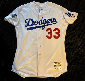 24 Game Used Worn Albuquerque Isotopes Blue Jersey Dodgers