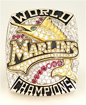 Florida Marlins Classic Goldplated MLB Ring — Sports Jewelry Super