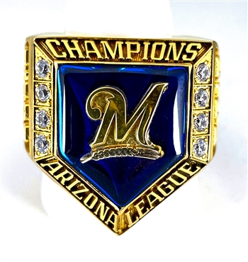 Milwaukee Brewers Classic Silvertone MLB Ring — Sports Jewelry Super Store