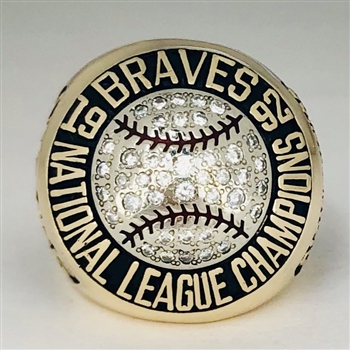 1991 Atlanta Braves National League Championship Ring. Baseball, Lot  #80602