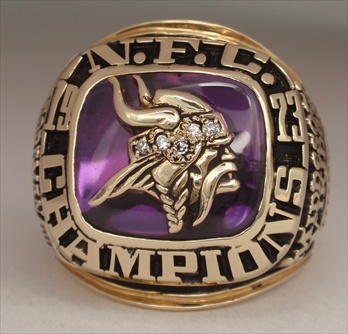 1973 Minnesota Vikings Super Bowl VIII 'N.F.C. Champions' 10K Gold