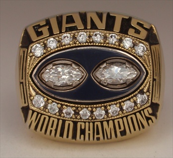 NFL 1990 Super Bowl XXV New York Giants Championship Replica Ring