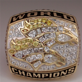 John Elway - 1998 Denver Broncos Super Bowl Custom Ring With Wooden Box