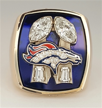 1998 Denver Broncos Super Bowl XXXIII Champions 10K Gold Ring